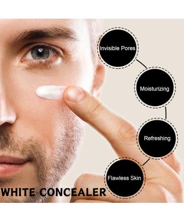Men's Makeup Face Cream Mens Concealer Mens Face Moisturiser White Concealer Dark Circle Concealer Hydrating Face Cream Face Care for Even Skin Tone Moisturizing Spots Covering 50g - Buy Online on GoSupps.com