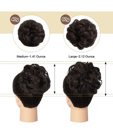 Buy Sofeiyan Hair Part Updos - Wavy Messy Chignon Hair Extensions for Women - Medium Brown 40g - Buy Online on GoSupps.com