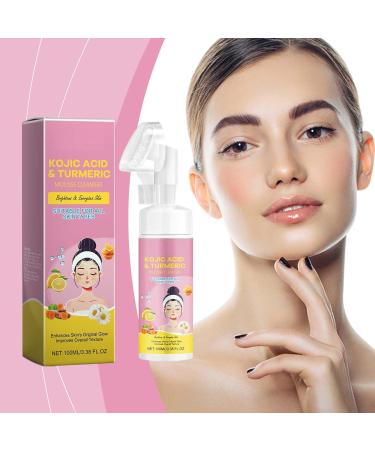 Crsetmyth Turmeric Kojisure facial cleanser Kojic acid and turmeric mousse cleanser exfoliating mousse cleansing fighting acne skin oil and water exchange 100ml - Buy Online on GoSupps.com