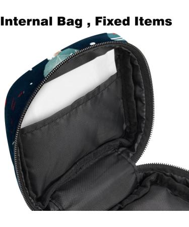 MUOOUM Christmas Snowmen Portable Period Bag for Women & Teens - Storable Pocket Menstrual Cup Holder - Buy Online on GoSupps.com