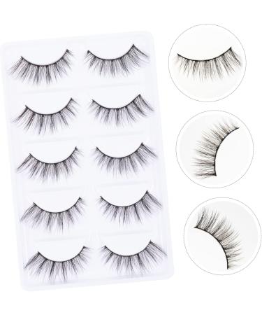 minkissy 5 Pairs False Eyelashes Eyelash Elf Eyelashes Cosmetic Eyelashes Fluffy Volume Lashes False Lashes Wispy Eyelashes Reusable Eyelashes 3d Make up Artificial Fiber Tool - Buy Online on GoSupps.com