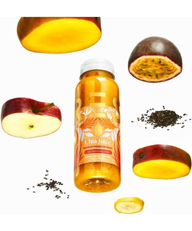 PRESS Healthfoods Mango Passion Fruit Chia Juice 250ml - Raw Cold Pressed Juice with Chia Seeds and Banana - Buy Online on GoSupps.com