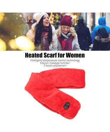 Buy Intelligent Heating Scarf with USB Massage - Adjustable Temperature Neck Heating Pillow for Men & Women (Red) | International Shipping Available - Buy Online on GoSupps.com