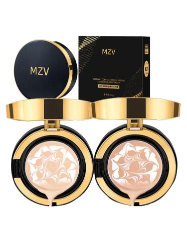 Mzv Air Cushion Bb Cream Waterproof Foundation Water Bead Tricolor Latte Concealer Cushion Lady Air Cushion Bb Cream Lasting Waterproof Matte Oil Control Concealer Sweatproof (21# 23#)