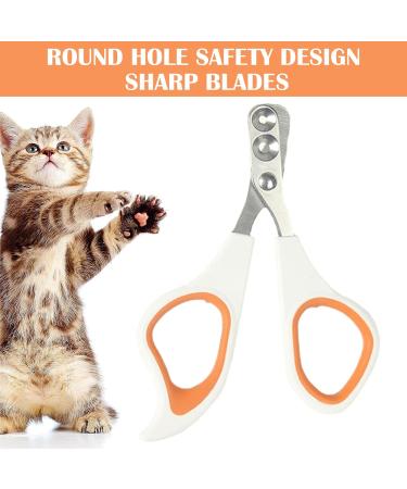 QttvbTna Pet Nail Clipper Cat and Small Animals Claw Scissors with Positioning Hole Pet Nail Trimmers Nail Scissors Pet Nail Grooming Clipper for Cat Tiny Dog Rabbits Birds and Other Small Animals - Buy Online on GoSupps.com