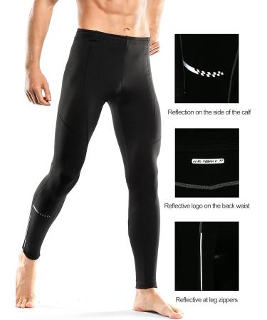 Inbike Running Trousers Compression Pants - Winter Lined Quick-Drying Leggings for Men & Women | LM8621-L Black - Buy Online on GoSupps.com