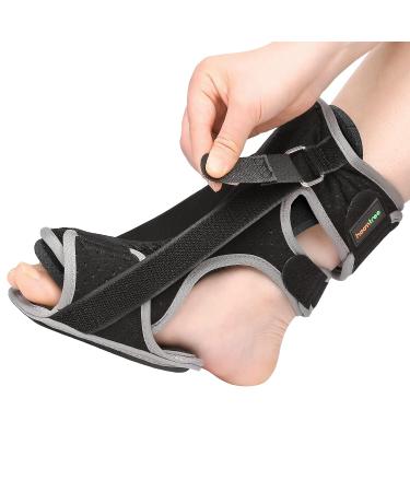 HOMTREE Plantar Fasciitis Night Splint - Adjustable Foot Brace for Plantar Fasciitis, Achilles Tendonitis, Heel Spurs - Day & Night Support for Foot Drop - Pain Relief - Buy Online on GoSupps.com