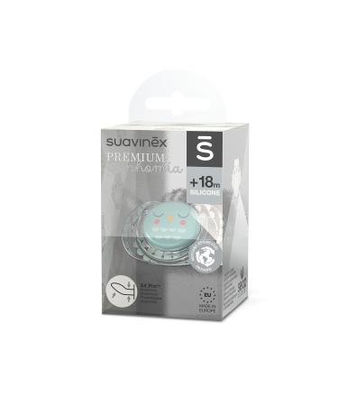 Suavinex Bonhomia Flat Feather Green Silicone Pacifier 18m+ | SXSBA3079181 - International Shipping Available - Buy Online on GoSupps.com