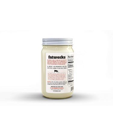 Fatworks Grass-Fed Pasture Raised Beef Tallow 14oz (Pack of 3) | WHOLE30, KETO, PALEO Approved - Buy Online on GoSupps.com
