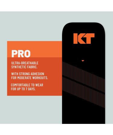 KT Tape PRO 2 Pack Synthetic Elastic Kinesiology Therapeutic Tape 20 count - 10" Precut Strips (Jet Black) - Buy Online on GoSupps.com