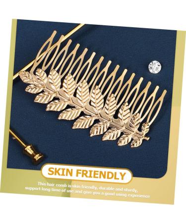 Healeved Bridal Hair Comb Wedding Hair Comb Bride Hair Combs for Women Decorative Tiaras for Women Gold Hair Comb Bridal Insert Comb Wedding Hair Accessories Gold Headpiece Veil Comb Alloy - Buy Online on GoSupps.com