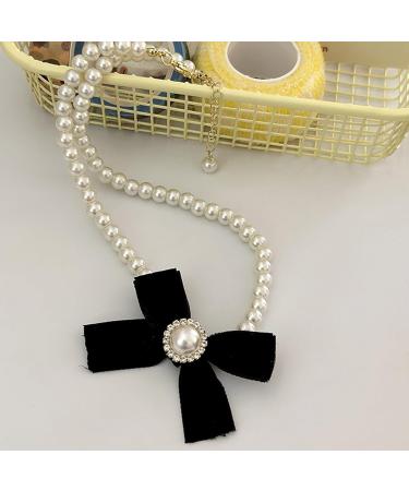 Vsilay Lianxue Elegant Bowknot Pendant Necklace - Long-lasting Imitation Pearls for Fashion Outfits - International Shipping Available - Buy Online on GoSupps.com
