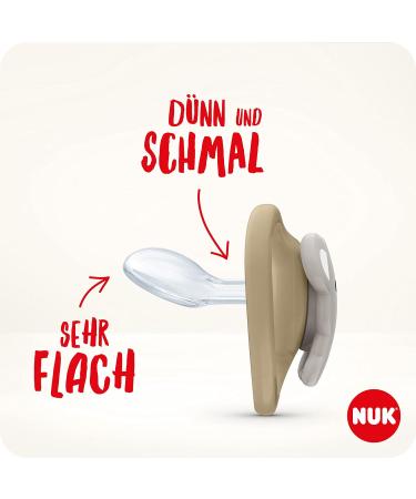 Nuk Space Schnuller - BPA-Free Silicone Pacifier with Light Effect & Extra Ventilation | 0-6 Months | Sheep & Moon Design | 2 Pack in Pink - International Shipping Available - Buy Online on GoSupps.com