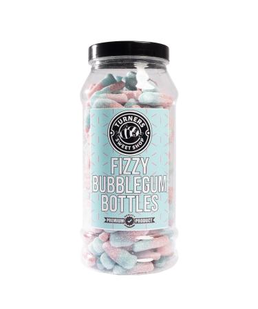 Fizzy Bubblegum Bottles - 550g by Turners Sweet Shop Traditional Retro Gift Jar Classic Original Pick & Mix Sweets Quality Confectionary Fantastic Gifts for Him Her or Them