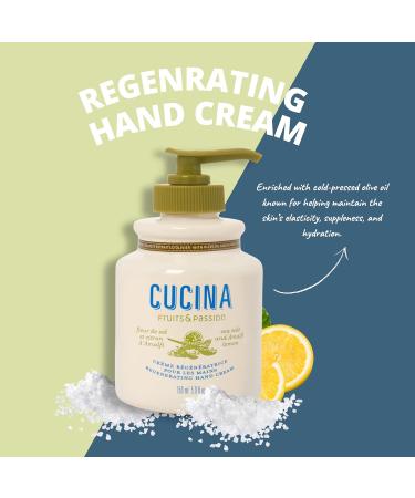 Fruits & Passion Cucina Kitchen Trio Holiday Gift Set - Hand Soap Hand Cream & Mist (Sea Salt & Amalfi Lemon) - Ideal International Gift - Buy Online on GoSupps.com