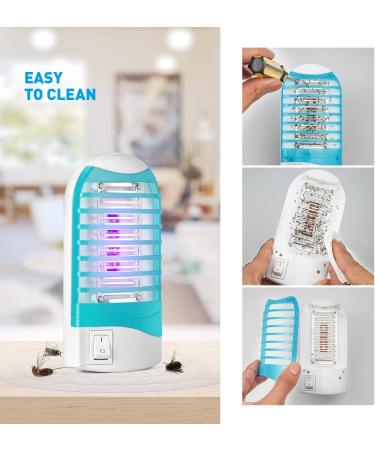 Indoor Bug Zapper 2 Pack - Electric Mosquito Killer Trap for Home - Plug in Gnat Fly Trap Lamp - Eliminates Flying Pests - House Bug Killer Light - Buy Online on GoSupps.com