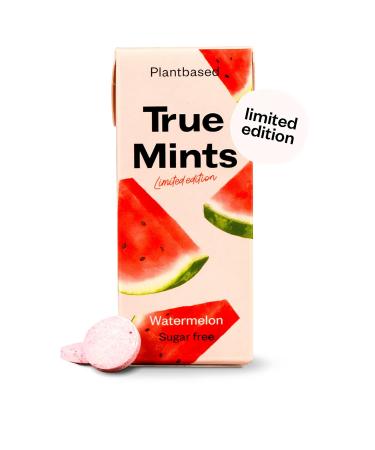 True Mints Watermelon - 6 Set Limited Edition | Sugar-Free Vegetable Pastilles | 78g Pack - Shop Internationally - Buy Online on GoSupps.com