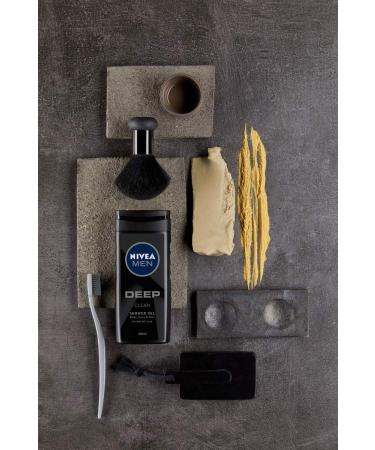 NIVEA MEN Deep Clean Black Charcoal Shower Gel 250 ml - Buy Online on GoSupps.com