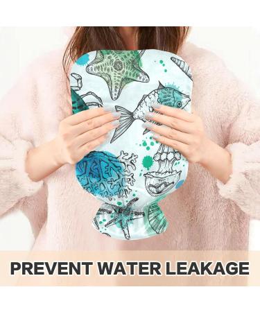 2L Heat Bottles for Pain Relief & Warmth - Sea Mussels Fish Corals & Jellyfish Designs | Ideal for Menstrual Complaints & Bed Warmers - International Shipping - Buy Online on GoSupps.com
