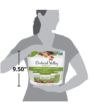 Orchard Valley Harvest Cranberry Almond Cashew Trail Mix - 1oz Bags (Pack of 15) | Non-GMO, No Artificial Ingredients - Buy Online on GoSupps.com