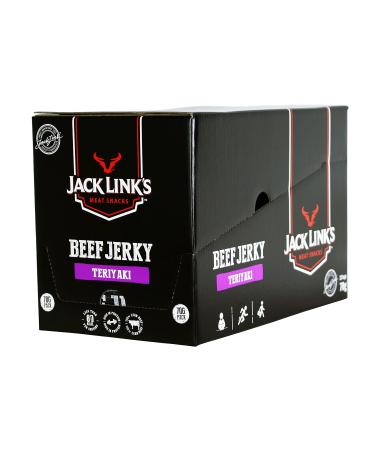 Jack Link's Beef Jerky Teriyaki 12 Pack - High Protein Snack | Exotic Flavor | Perfect for On-the-Go & Office - Buy Online on GoSupps.com