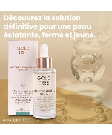 GOLD TREE 4D Hyaluronic Acid Serum. Face Serum For Women 30ml. Niacinamide Firming Serum For All Skin Types. Anti-Aging Serum That Regenerates And Repairs The Skin. Skincare Face Serum - Buy Online on GoSupps.com