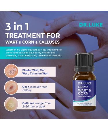 Buy Dr. Luke Corn Removers for Toes - Fast Acting Salicylic Acid Treatment for Corns Calluses & Warts - 0.5 Oz - Effective Deep Corn Removal for Feet & Hands - Buy Online on GoSupps.com