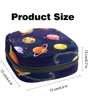 Women's Travel Band Storage Pocket - Large Capacity Menstrual Cup & Makeup Organizer - Fun Galaxy Donut Design - Buy Online on GoSupps.com