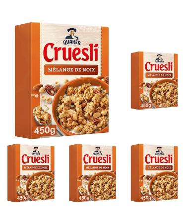 Quaker Cruesli M lange de Noix 450 g (Lot de 5)