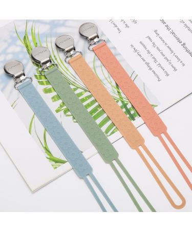 ClDy Baby Pacifier Chain - BPA-Free Floral Clip for Boys & Girls - 2 Pack Ideal for 3 Months+ - Buy Online on GoSupps.com