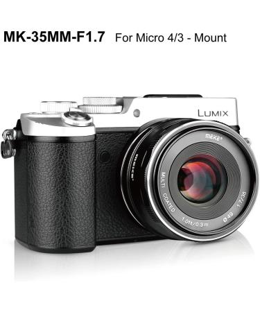 Meike 35mm F1.7 Manual Focus Prime Lens for Micro 4/3 MFT | Olympus & Panasonic Compatible Mirrorless Cameras - Buy Online on GoSupps.com