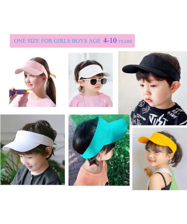 Aidier Kinder Visor Cap for Boys & Girls | Sun Protection Hat for Ages 4-10 | Ideal for Running Golf Tennis & Beach Activities - Pink - Buy Online on GoSupps.com