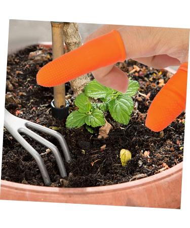 NOLITOY 100pcs Non-Slip Finger Cots - Wear-Resistant Anti-Skid Finger Protectors | Orange 6x1.5cm - Ideal for eCommerce Shipping Worldwide - Buy Online on GoSupps.com