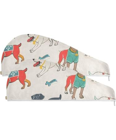Super Absorbent Richard Scari Style Dog Hair Towel 2 Pack | Quick Dry Hair Turbans for Women & Girls - Perfect Pet Drying Solution - Buy Online on GoSupps.com