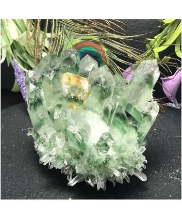 for Natural Green Ghost Phantom Quartz Crystal Cluster Rock Stones and Crystals Specimen Home DecoGift Crystal Cluster (Color : 950-1000g) - Buy Online on GoSupps.com