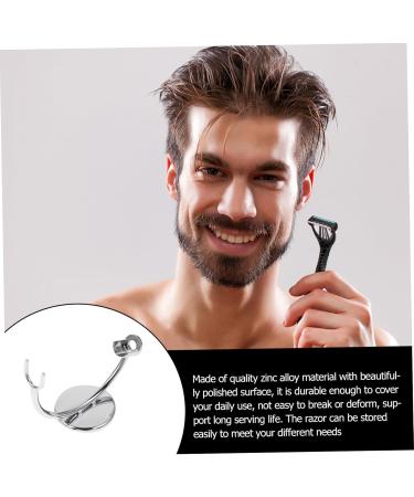 Minkissy Metal Brush Holder & Razor Rack - 2 STK Shaving Stand for Men Durable Storage for Shaving Brushes - Buy Online on GoSupps.com