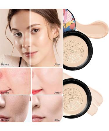 2024 New Mushroom Head Air Cushion Cc Cream Air Mushroom Head Cc Cream Mushroom Head Air Cushion Cc Cream Long-Lasting Waterproof Moisturizing Concealer Beauty Cream (Nature-A) - Buy Online on GoSupps.com