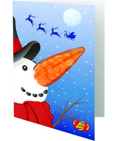 Jelly Belly - Snowman Greeting Card with Tangerine 28g x 12 - Buy Online on GoSupps.com