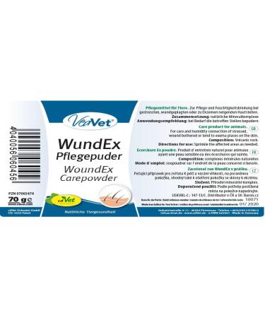 Veavet Woundex Nursing Powder 70g - Effective Healing Solution for Pets | International Shipping Available - Buy Online on GoSupps.com