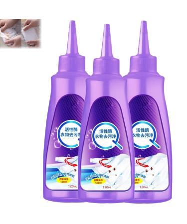 Urcstyle Stain Remover Active Enzyme Laundry Stain Remover Garment Stubborn Stain Cleaner Oil Remover (3PCS)