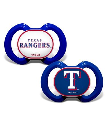 BabyFanatic Pacifier 2-Pack - MLB Texas Rangers - Officially Licensed League Gear