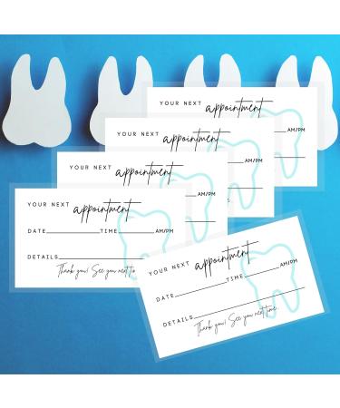 50 Dental Elevator Cards for Tooth Whitening - Pediatric Dentist & Orthodontic Use - Minimalist Blue-Green Design | International Shipping - Buy Online on GoSupps.com