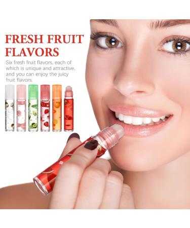 Minkissy 6pcs Lip Gloss Set Fruit Flavored Moisturizing Lipsticks Transparent Lip Plumper Lip Enhancer Keep Your Lips Moisturized and Plumper - Buy Online on GoSupps.com
