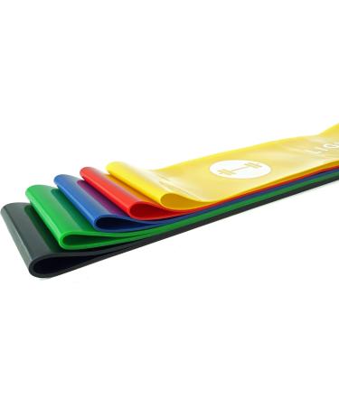 Resistance Bands - Elevans Exercise Bands Set for Yoga Workout and Strength and Fitness Training - Proudly Canadian - Bande Elastique Entrainement 5 Colours - 12 Inch - Buy Online on GoSupps.com
