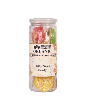 Blessfull Healing Organic Jelly Stick Candy 100 Gram Airtight Container (Packing May Vary)