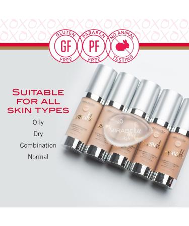 Mirabella Invincible Anti-Aging Full Coverage HD Liquid Foundation Light III - Moisture-Rich Formula for Smooth, Bright Skin - Paraben-Free & Cruelty-Free - Buy Online on GoSupps.com