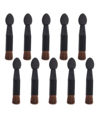 Minkissy Professional make-up brush 10st double-sided pin Einweg brush eye powder brush double-headed brush double-sided make-up brush horse hair form the brush Miss