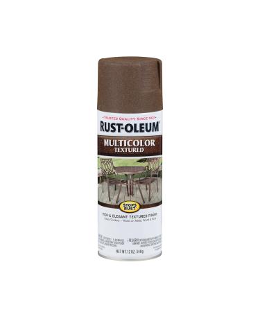 Rust-Oleum 223523 Stops Rust Multi-Color Textured Spray Paint  12 Ounce  Autumn Brown Count 1(Pack of 1) Autumn Brown 12 oz