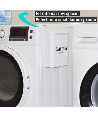 Magnetic Lint Bin for Laundry Room | Metal Lint Trash Can & Organizer | Farmhouse Decor - Efficient Laundry Storage Solution - Buy Online on GoSupps.com