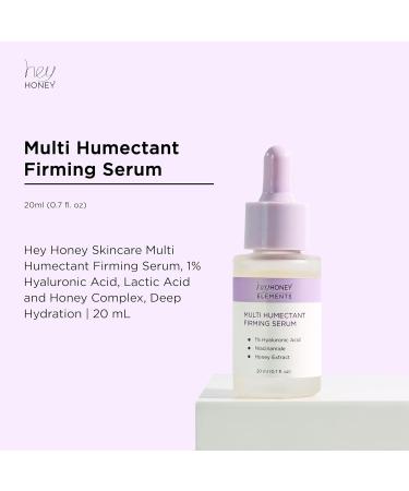 Hey Honey Multi Humectant Firming Serum: 1% Hyaluronic Acid Urea Lactic Acid & Honey Complex for Deep Hydration Plumping & Skin Barrier Support | 20 mL / 0.68 fl oz - Buy Online on GoSupps.com